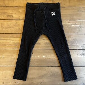 Hux size 3 ribbed black leggings